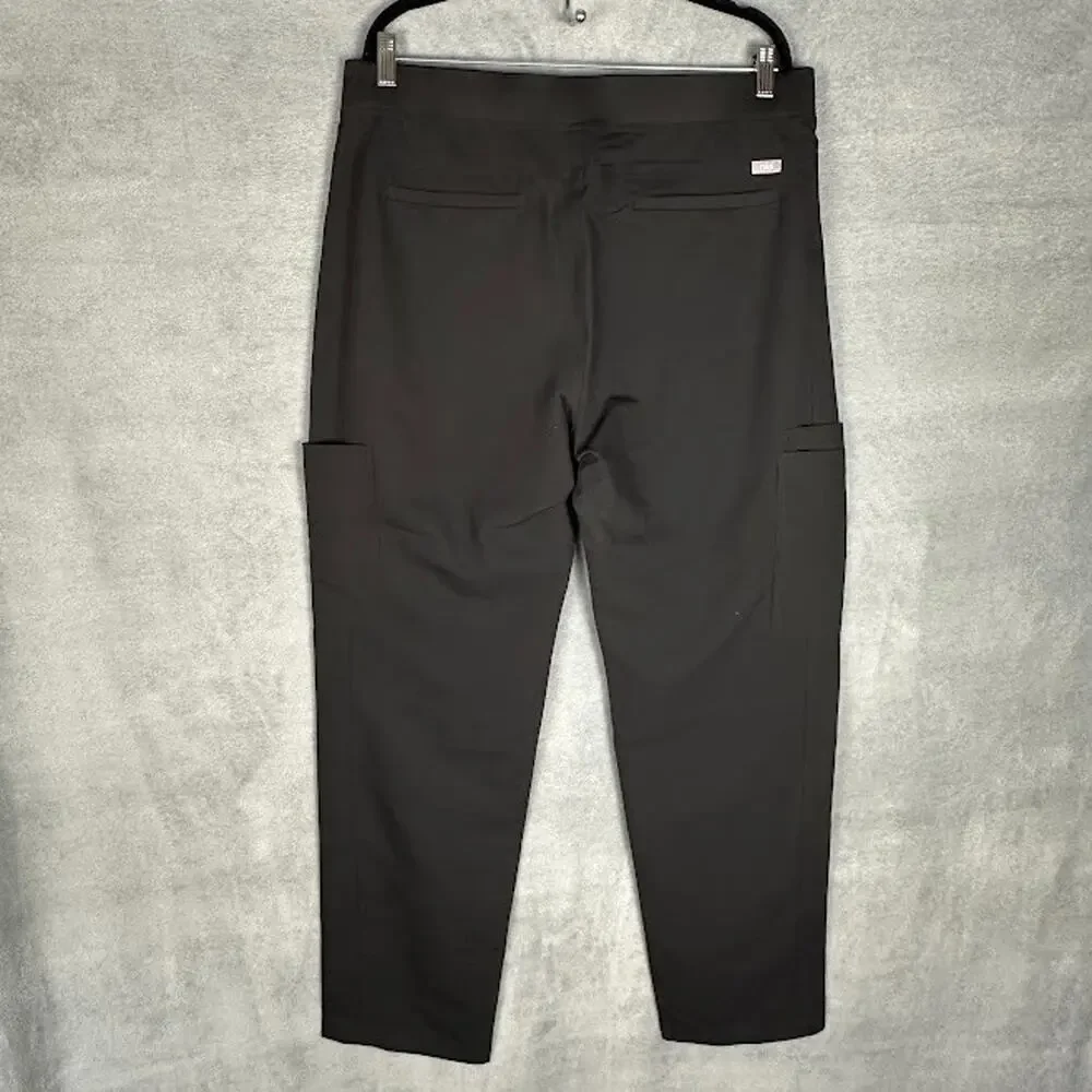 Figs Scrub Pants Mens Extra Large Black Axim Cargo Medical Nursing